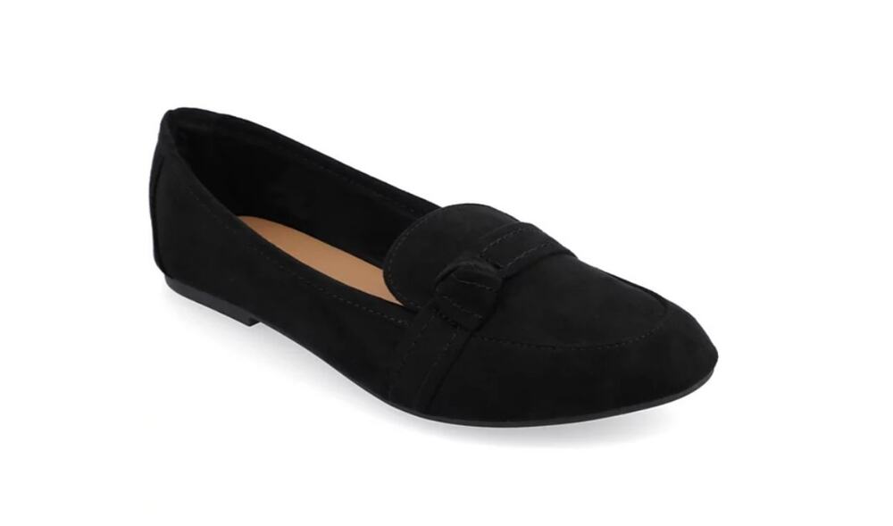 Journee Collection Women's Marci Slip On Flats Black Size 7 1/2